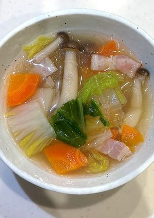 【朝食】春雨スープ-レシピのメイン写真