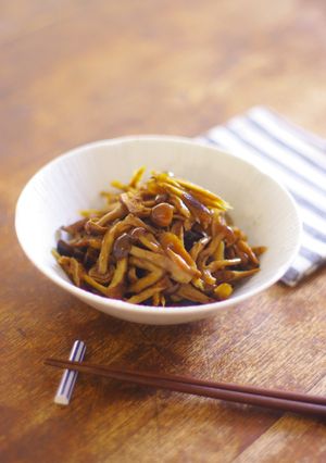 レンジで★ごぼうとしめじの甘醤油煮-レシピのメイン写真