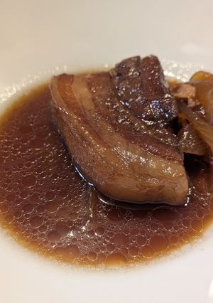 豚バラブロック赤ワイン煮込み！-レシピのメイン写真