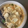 お一人様クリーミー梅味噌照り味豆腐野菜炒