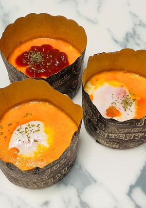 マフィンカップDE簡単チーズ玉子🧀🥚-レシピのメイン写真