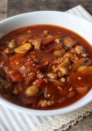 トマトとなすのミートソース（トマト給食）-レシピのメイン写真