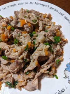 豚こま切れ肉とえのき茸のポン酢炒め-レシピのメイン写真