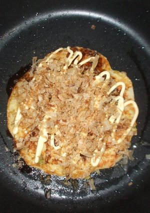 鮭のお好み焼き♪簡単山芋フワフワ長ネギ-レシピのメイン写真