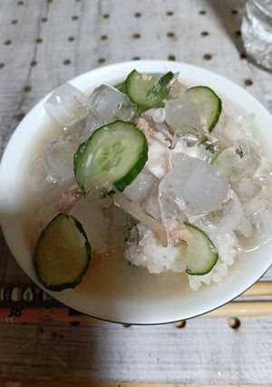 里芋と豚バラと鰹梅干しの冷や汁-レシピのメイン写真