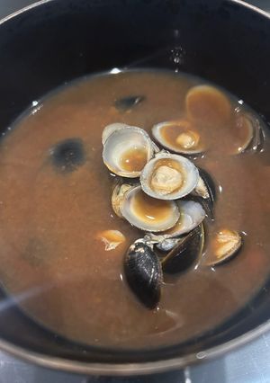 しじみの味噌汁 赤だし-レシピのメイン写真