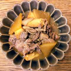 รูปของ 簡単！大根・豚こま肉・厚揚げの甘辛煮！