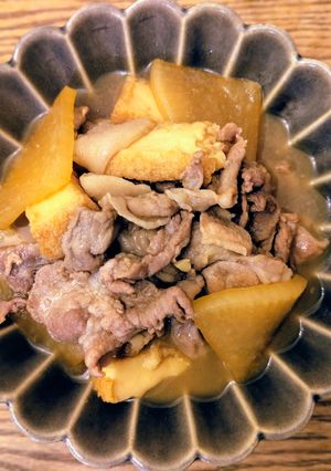 簡単！大根・豚こま肉・厚揚げの甘辛煮！-レシピのメイン写真