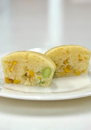 枝豆とコーンの蒸しパン-レシピのメイン写真