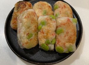 はんぺんカニカマのライスペーパー包み焼き-レシピのメイン写真