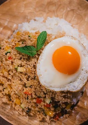 みつせ鶏ミンチで作る絶品ガパオライス-レシピのメイン写真