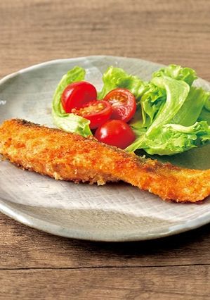 秋鮭の揚げないフライ-レシピのメイン写真