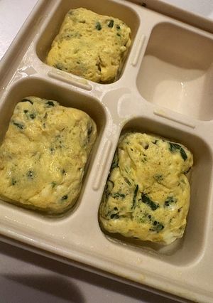 〜離乳食手づかみ食べ〜 レンジで蒸し卵〜-レシピのメイン写真