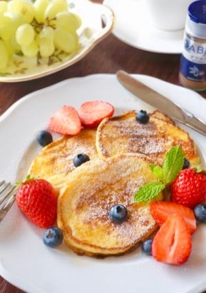 シナモンとナツメグのリコッタパンケーキ🥞-レシピのメイン写真