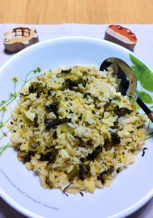 具材は2品👑旨！🍳パラパラ高菜チャーハン-レシピのメイン写真