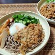 🤍ネバトロ温玉冷やし蕎麦~薩摩揚げ添え~