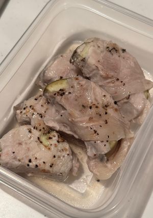 簡単作り置き!茄子の肉巻きせいろ蒸し-レシピのメイン写真