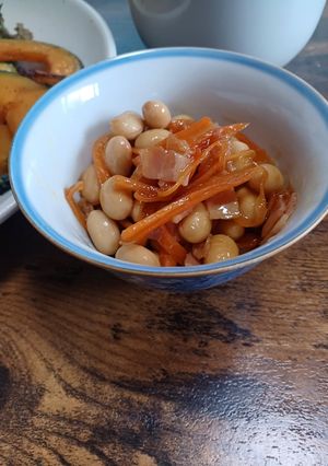 水煮大豆の金平-レシピのメイン写真