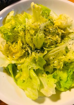 カットレタスのそのままパン粉サラダ-レシピのメイン写真