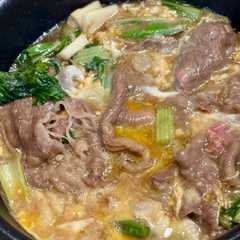 รูปของ なめ茸でつくるトロトロ超簡単すき焼き（丼）