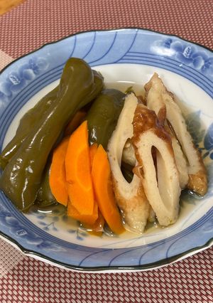 ピーマンと人参とちくわの煮浸し♪-レシピのメイン写真