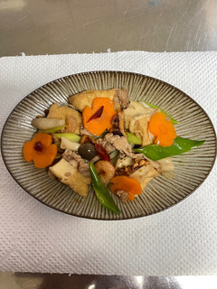 客家小炒(するめと豚三枚肉の炒め物)-レシピのメイン写真