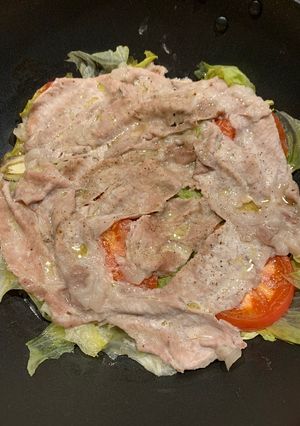 夏野菜の豚しゃぶ蒸し-レシピのメイン写真