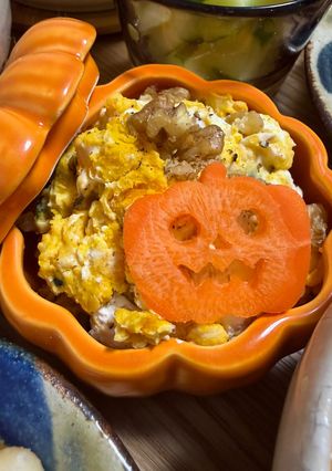 ハロウィンにも◎かぼちゃサラダ-レシピのメイン写真