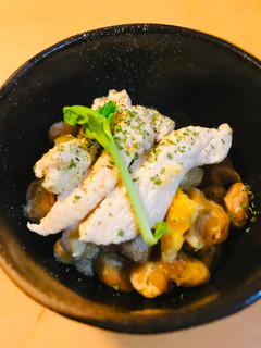 毎日の納豆●鶏肉のサラダ風-レシピのメイン写真