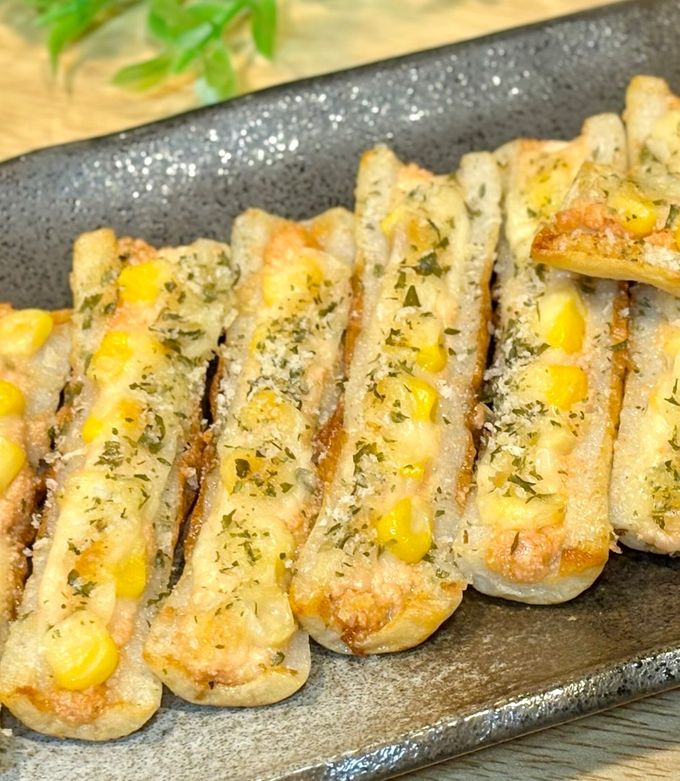 副菜お弁当に。ちくわのたらこマヨコーンチーズ焼き-レシピのメイン写真