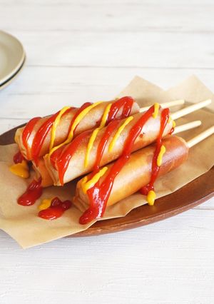【縁日ごっこ❤️】アメリカンドッグ風春巻-レシピのメイン写真