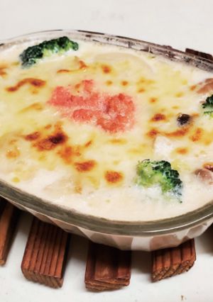 もちチーズたらこグラタン-レシピのメイン写真