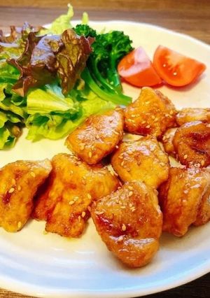 絶品☆鶏むね肉のジューシー照り焼き-レシピのメイン写真