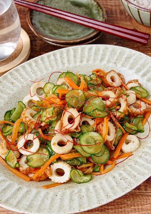 ☆簡単☆ちくわとお野菜の韓国風サラダ-レシピのメイン写真