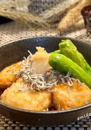 少ない油でカリカリ揚げ出し豆腐-レシピのメイン写真