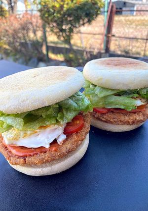 スパイシーハムカツバーガー-レシピのメイン写真