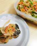 野菜盛り盛り！スズキの南蛮漬け(甘酢づけ