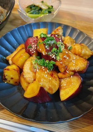 簡単🐾さつまいもと鶏胸肉の甘辛炒め-レシピのメイン写真