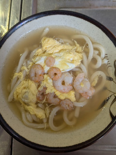 簡単★エビたまシャンタンスープうどん-レシピのメイン写真