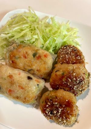 冷凍豆腐でつくねバーグ-レシピのメイン写真
