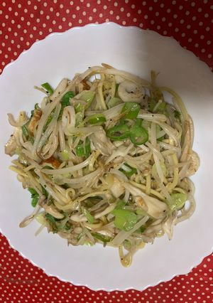 半玉でも満足、塩野菜焼きそば-レシピのメイン写真