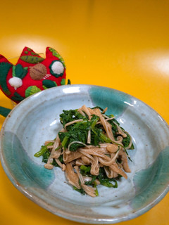 春菊とえのきのポン酢和え-レシピのメイン写真