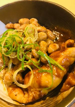 小鉢レシピ●カレーと煮こんだ鶏皮＆納豆-レシピのメイン写真