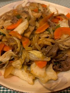 プルコギ風牛細切れ野菜炒め-レシピのメイン写真