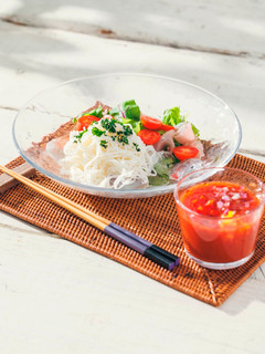 ガスパチョでそうめん-レシピのメイン写真