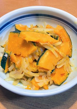カボチャと玉ねぎの炒め煮-レシピのメイン写真