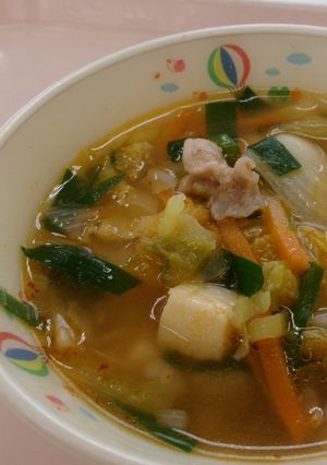 ★渋川市学校給食★キムチスープ-レシピのメイン写真