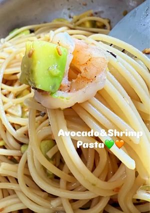 アボカドとエビの和風パスタ-レシピのメイン写真
