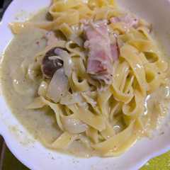 バジルクリームパスタ-レシピのメイン写真