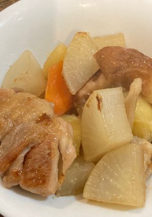 竹輪と鶏もも肉と舞茸のにんにく煮-レシピのメイン写真